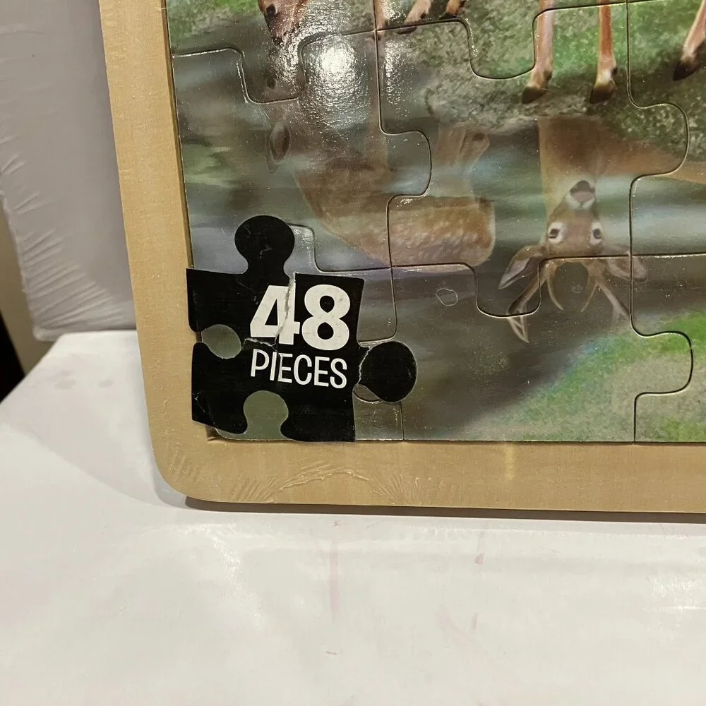 BOTH NEW Puzzles Ravensburger Animal 36 pc Puzzle AND Wood Framed 48 pc Animals